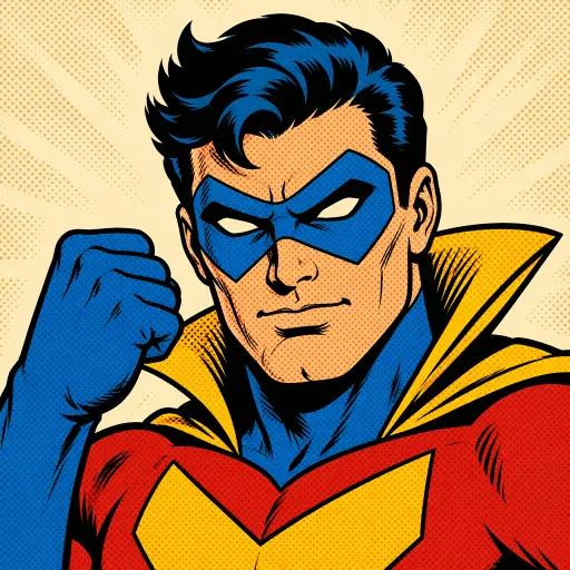 Retro Comic Book style for an AI story video